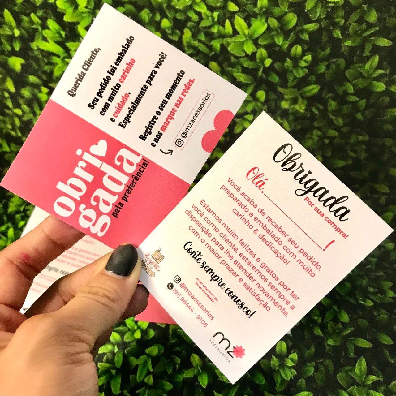 Cartão de agradecimento personalizado  - Foto 2