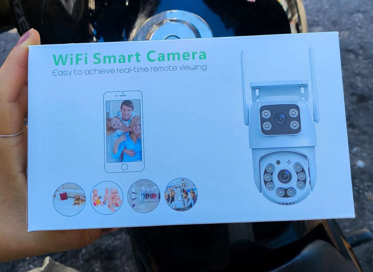 Câmera de segurança monitoramento em tempo real+duas lentes  ENTREGA GRÁTIS 