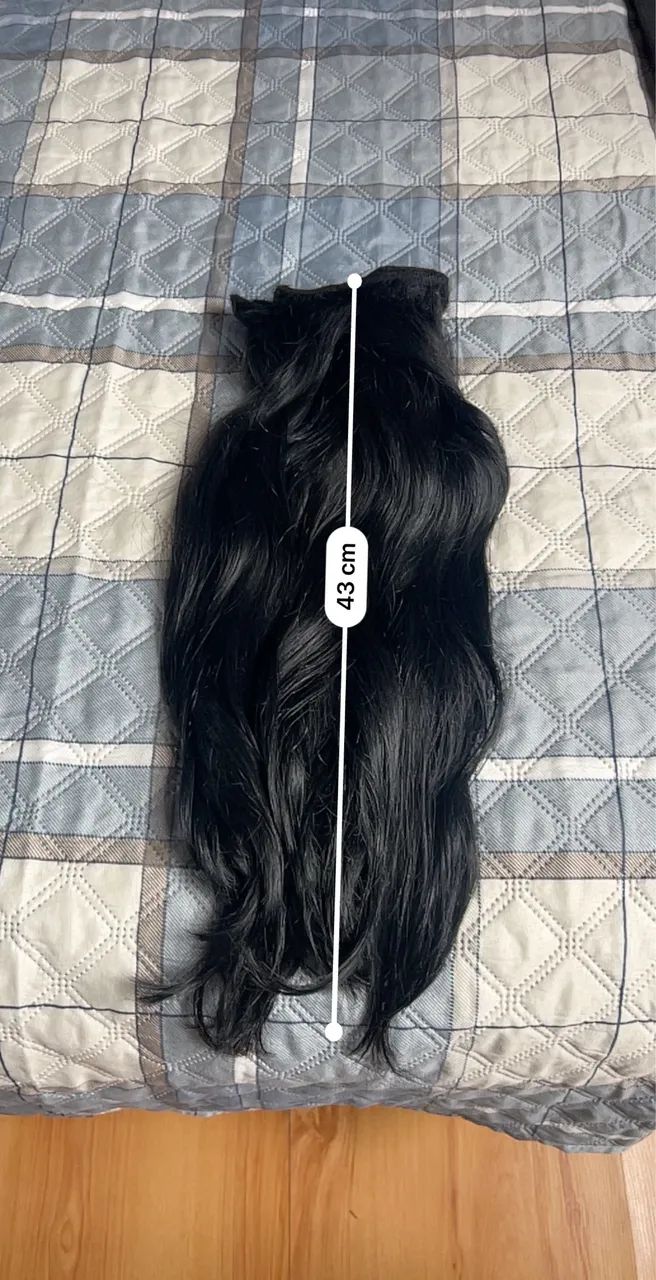 Cabelo humano brasileiro preto - Foto 3