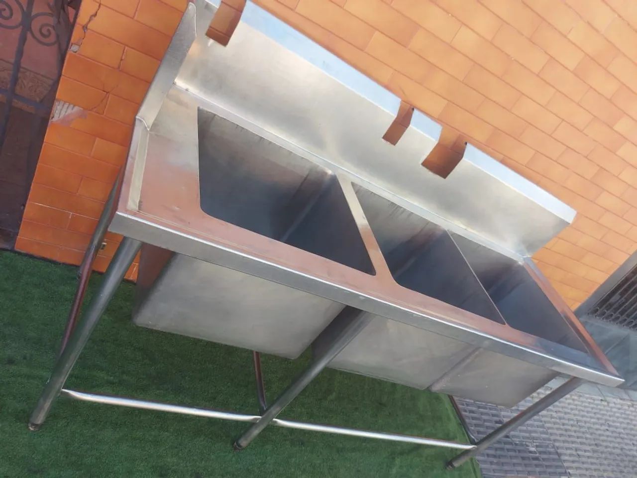 Pia industrial inox 304 3 cubas - Foto 3