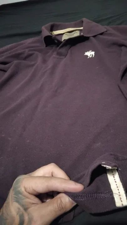 Polo Abercrombie Roxa M - Foto 3
