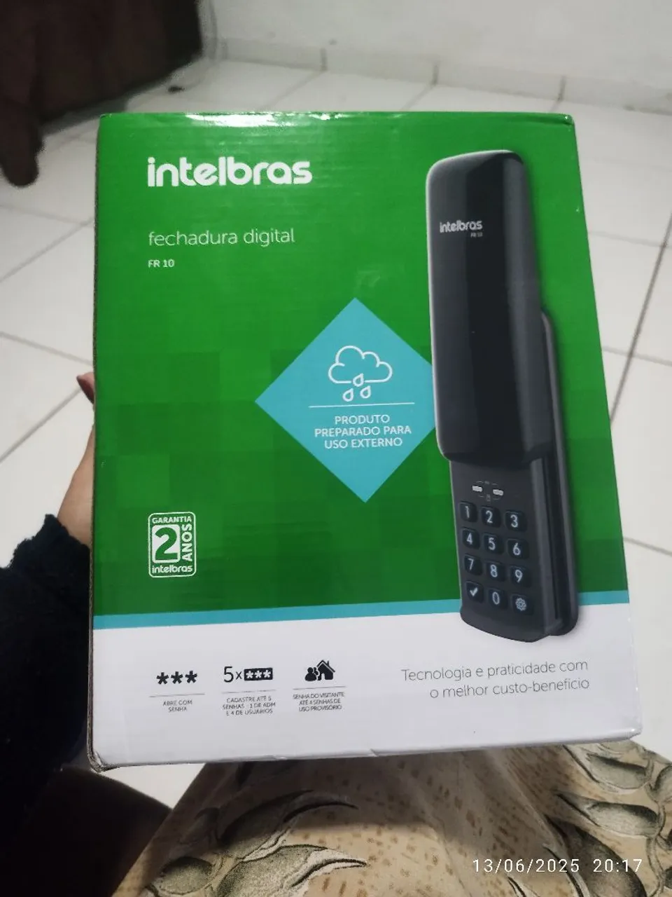Fechadura Digital Intelbras FR 10