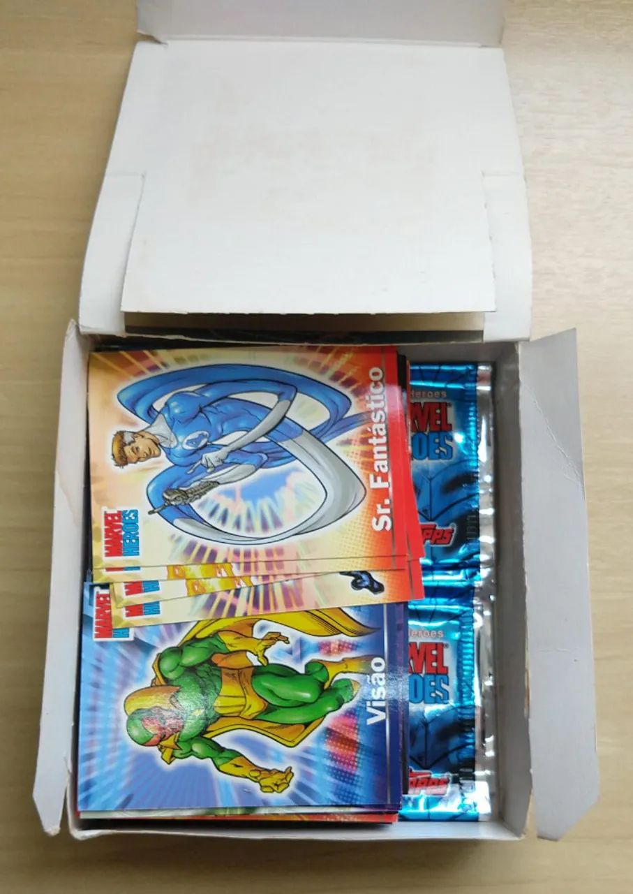 118 Cards Marvel Heroes Topps 2001 + 6 Cards Brinde Veja - Foto 3