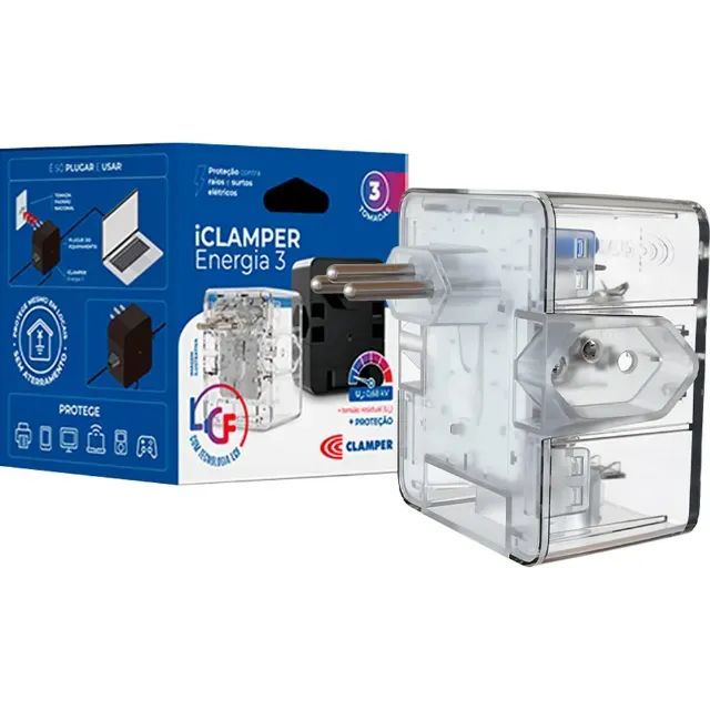 Filtro Contra Surtos DPS 3P Energia 3 - Clamper (Transparente)64842047839361121