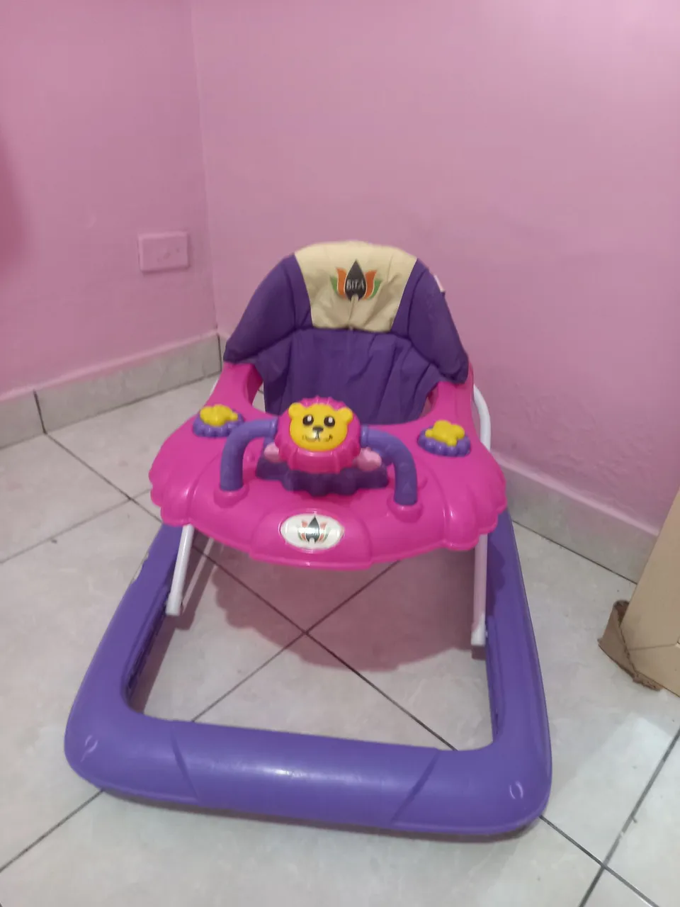 Andador Infantil Rosa e Roxo