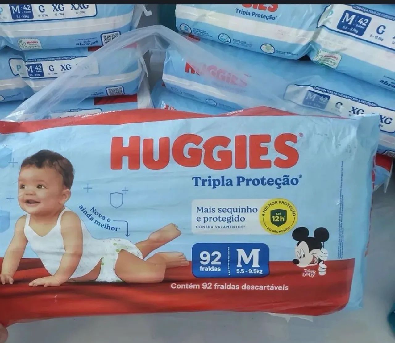 Huggies Triple Protection Diapers M, 42 Units