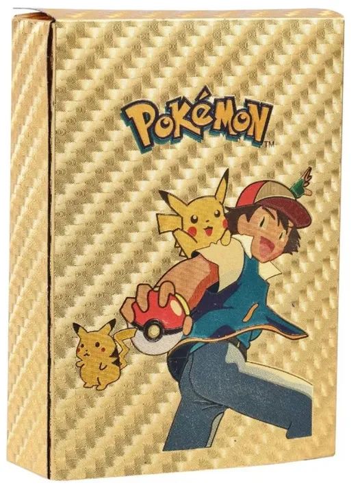 Cartas Pokémon Box 55 Cartas Gold Edition - Lacradas
