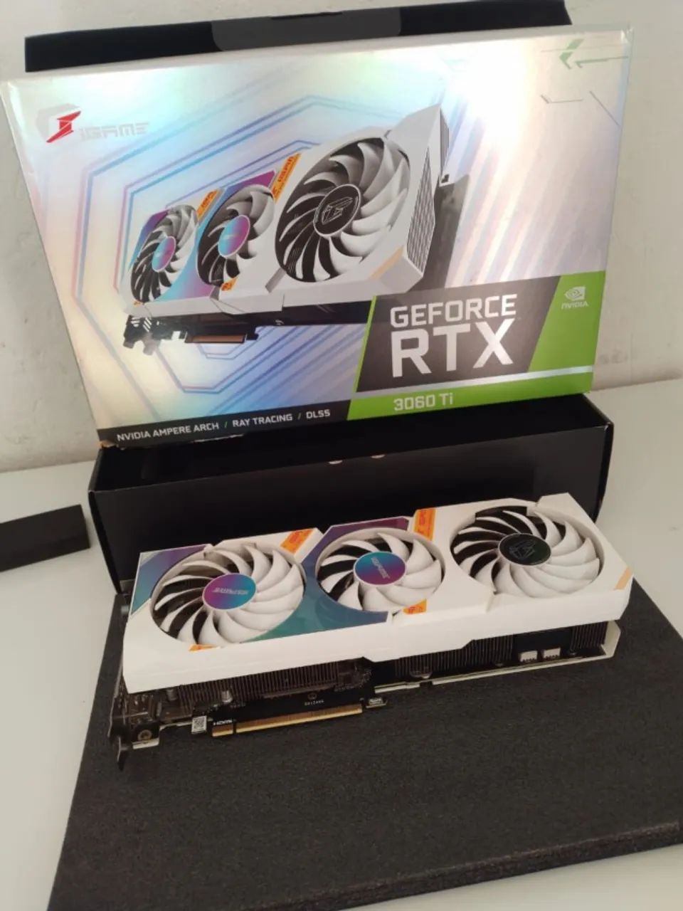 RTX 3060 Ti iGame Ultra White OC Colorful Triple Fan Raridade