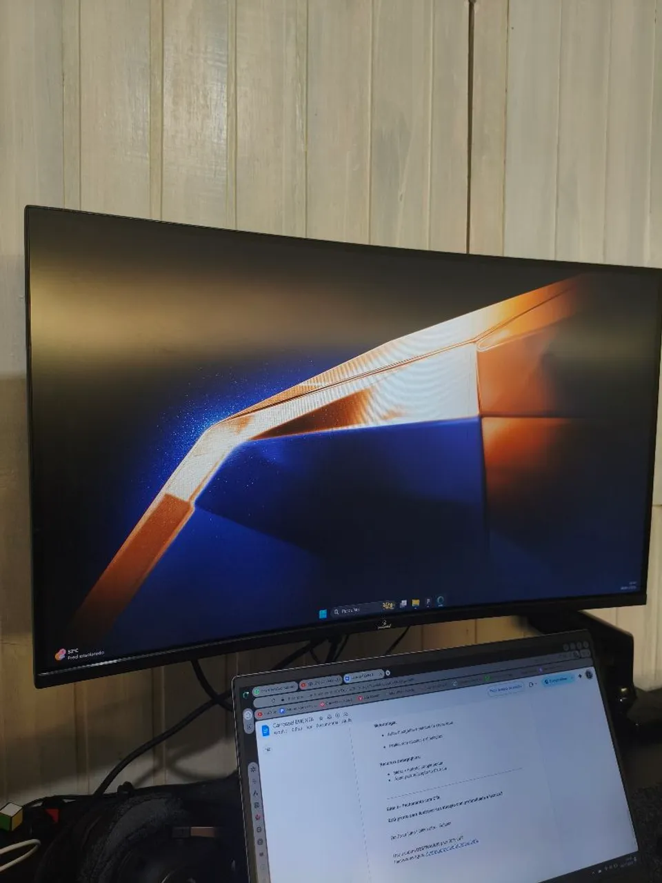 Monitor Curvo Concórdia 27" 165 HZ completo