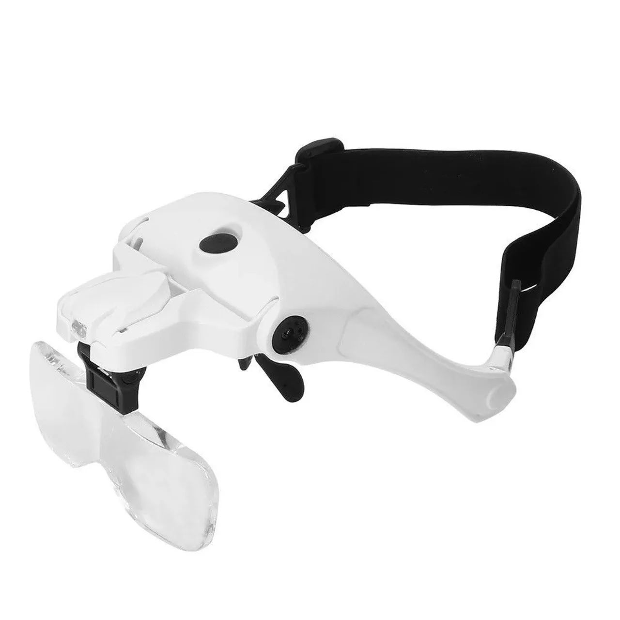 Lupa de Cabeça óculos Profissional com 5 lentes e 2 LEDs recarregáveis