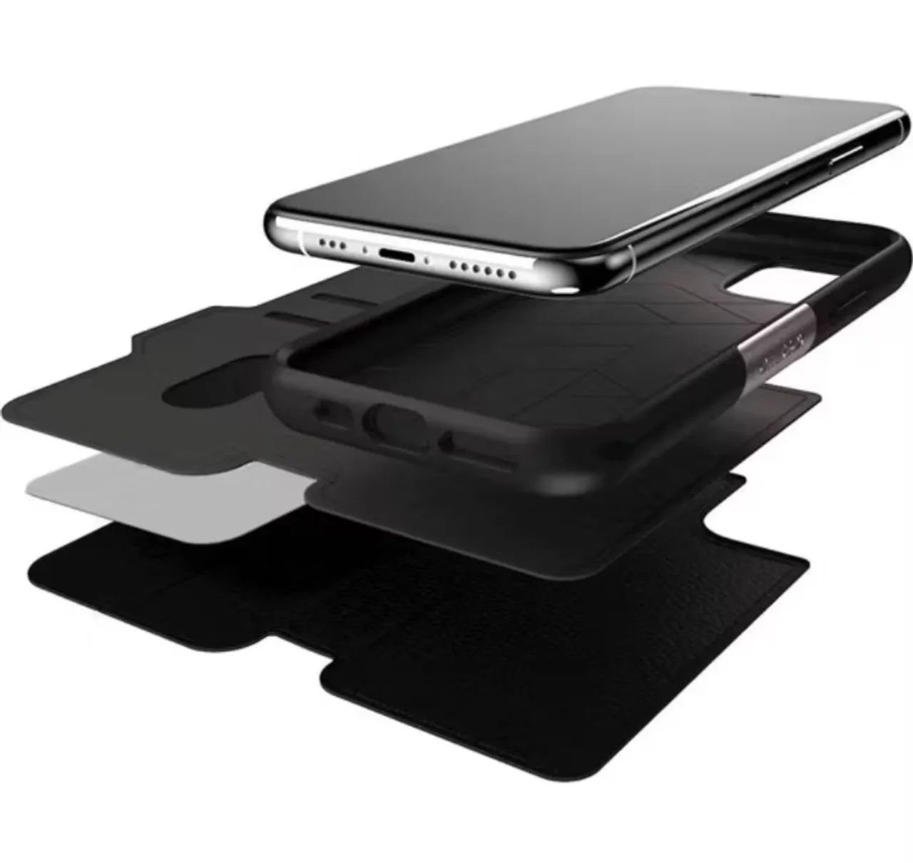 Capa Case iPhone 12 Pro Max Otterbox Strada Carteira Couro autentico - Foto 2