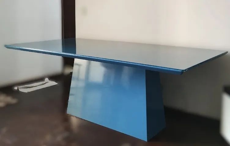 Mesa de jantar 2m x 1m Azul Cobalto467355647136256001