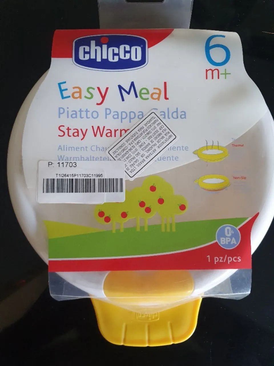 Chicco Prato Térmico 2 em 1 (6M+), Amarelo e Branco