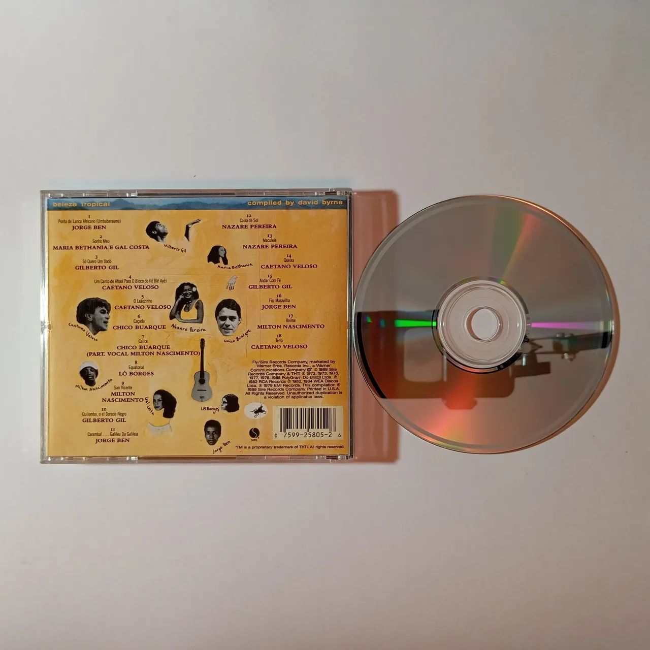 CD Beleza Tropical, Brazil Classics 1 - Compiled by David Byrne - Foto 3