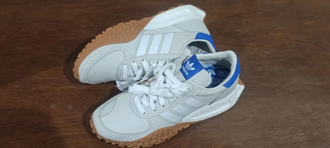 Adidas - Bege e Azul - Foto 4