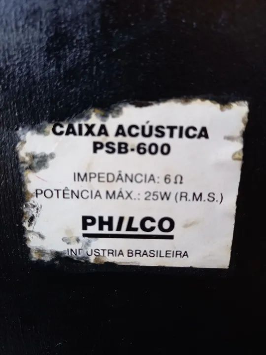 2 CAIXAS SOM PHILCO 36,5X21,5X21,5 - Foto 3