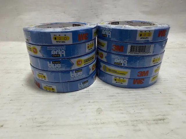 8x Fita Crepe Alta Performance 3M Blue Scotch 18mm x 50 Metros