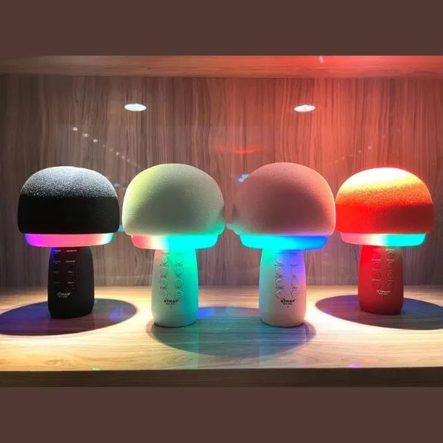 Microfone com Caixa de Som imbutida para Karaokê Bluetooth LED Xtrad Ws-602 - Foto 4