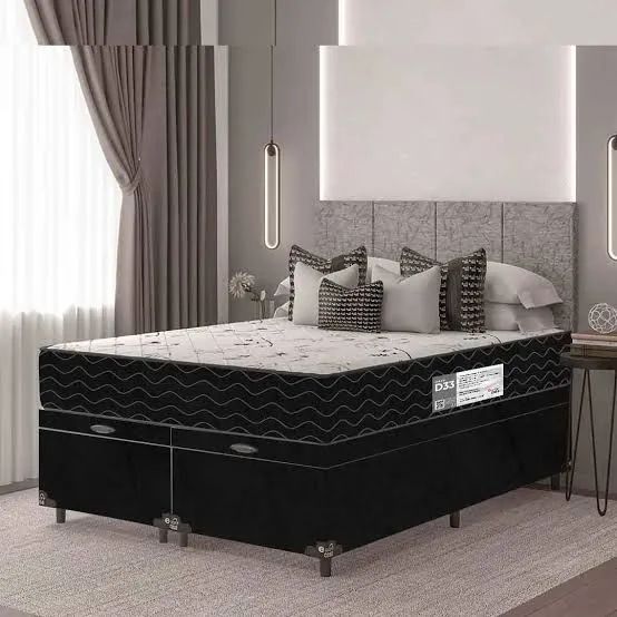 Cama Box Baú Casal Bipartido Frente grátis 