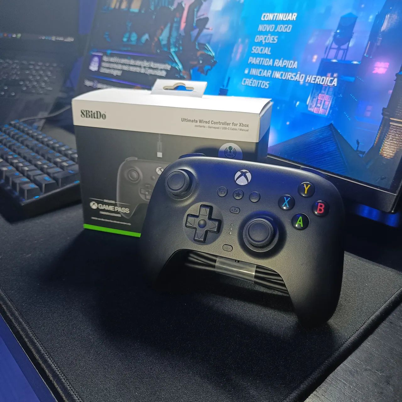 Controle Xbox Series X/S com Fio 8BitDo - Novo