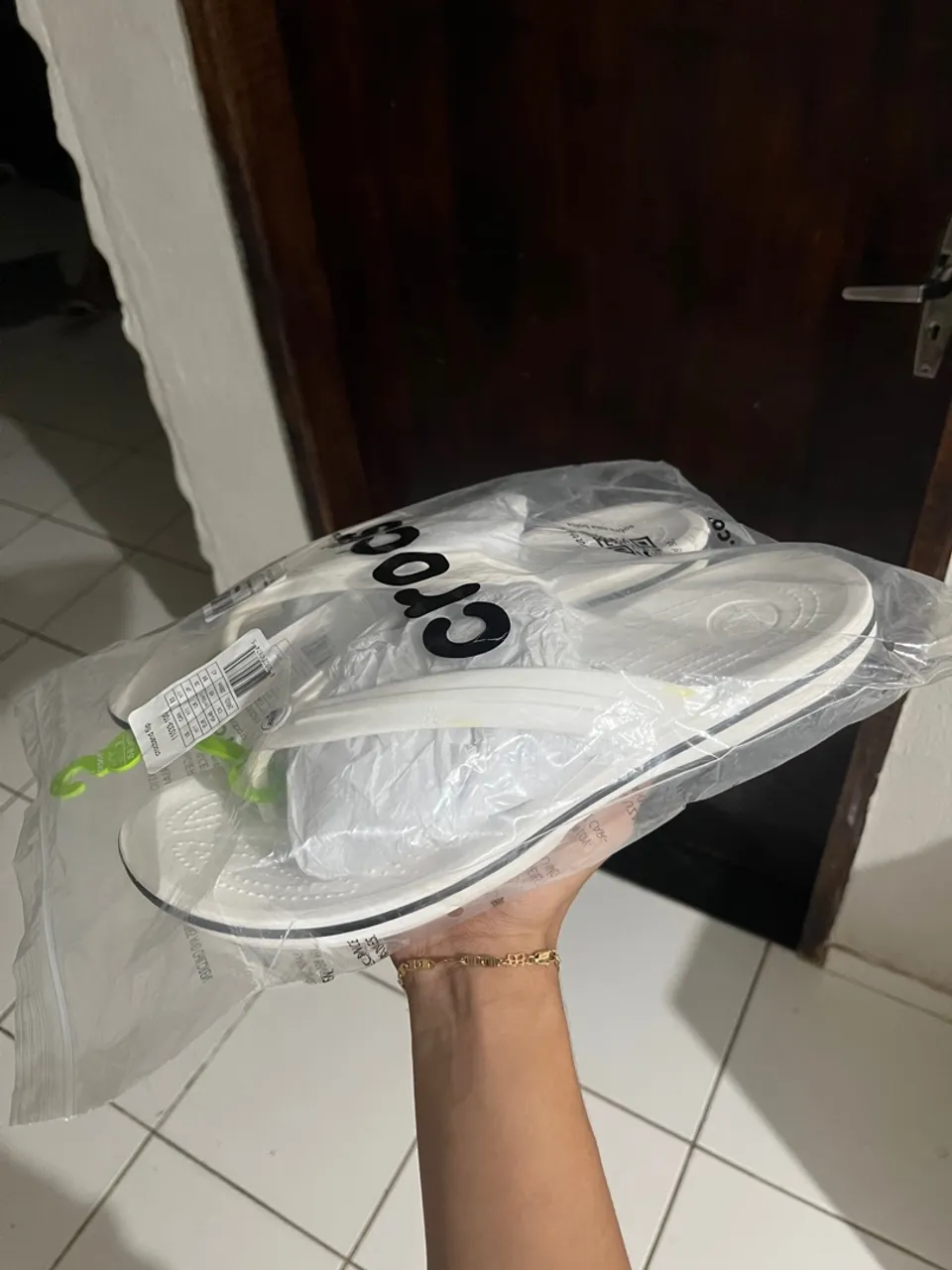 Chinelo Crocs Original Branco - Novo