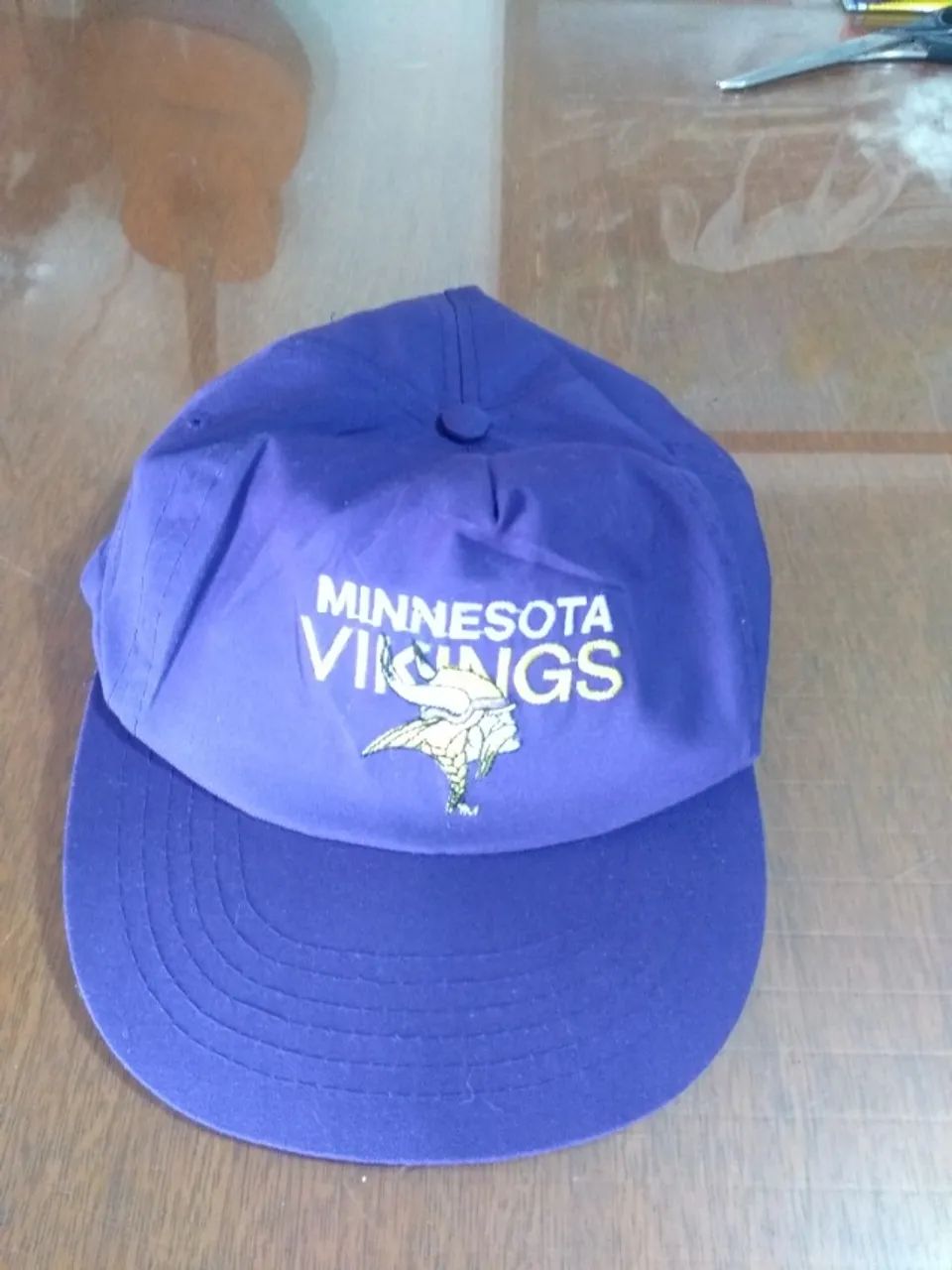 Boné aba reta... Minnesota Vikings 1993 Original (Aba reta) - Foto 5