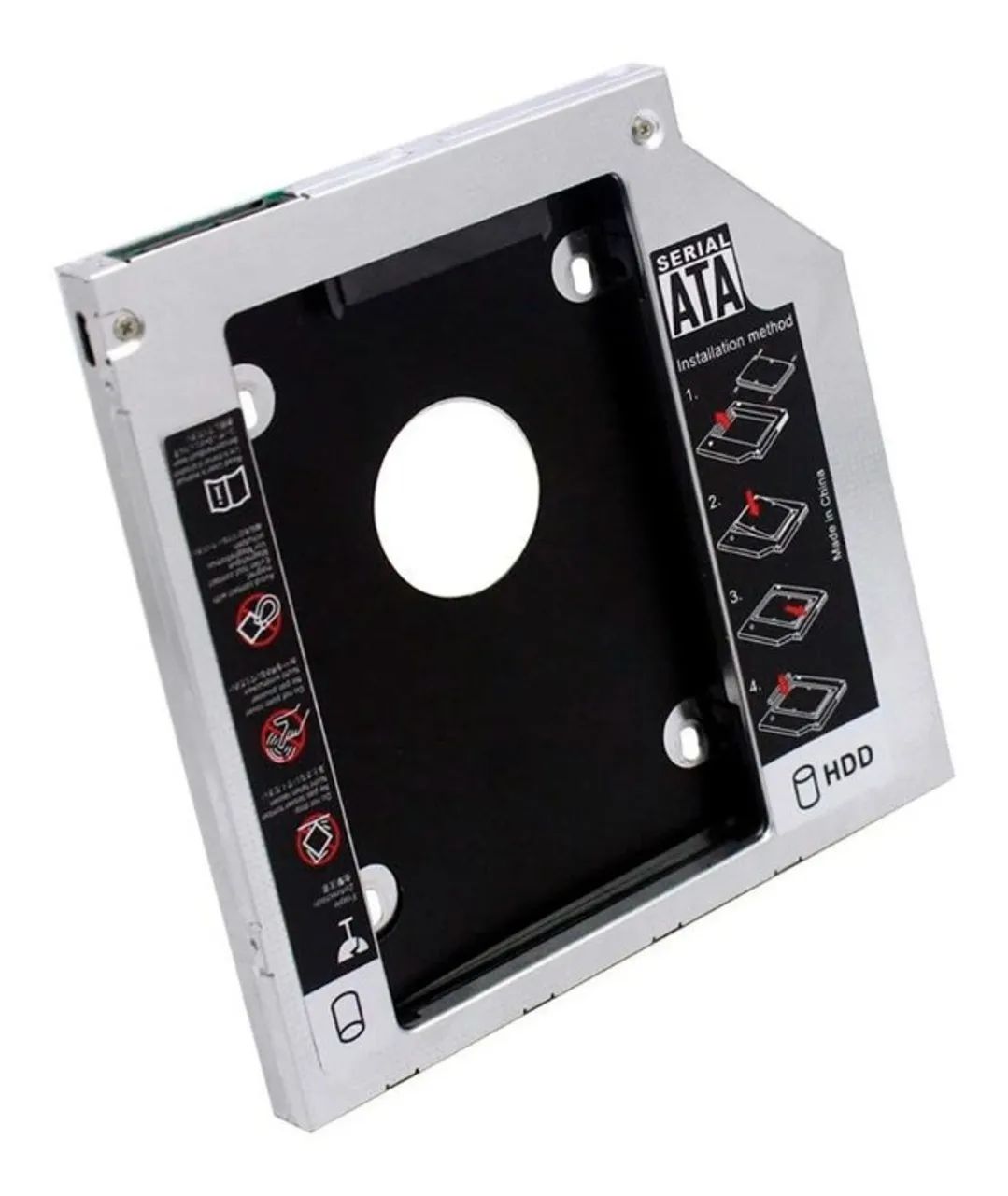 Case Caddy Gaveta Adaptador Hd Notebook P/ Segundo Hd 9.5mm - Foto 2