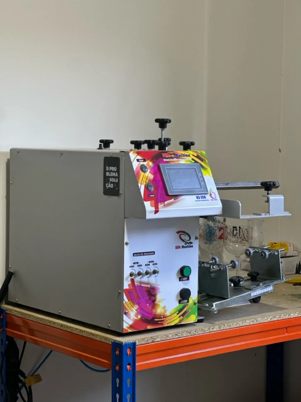 Máquina de Serigrafia Silk-Machine K3 350 touch screen - Profissional