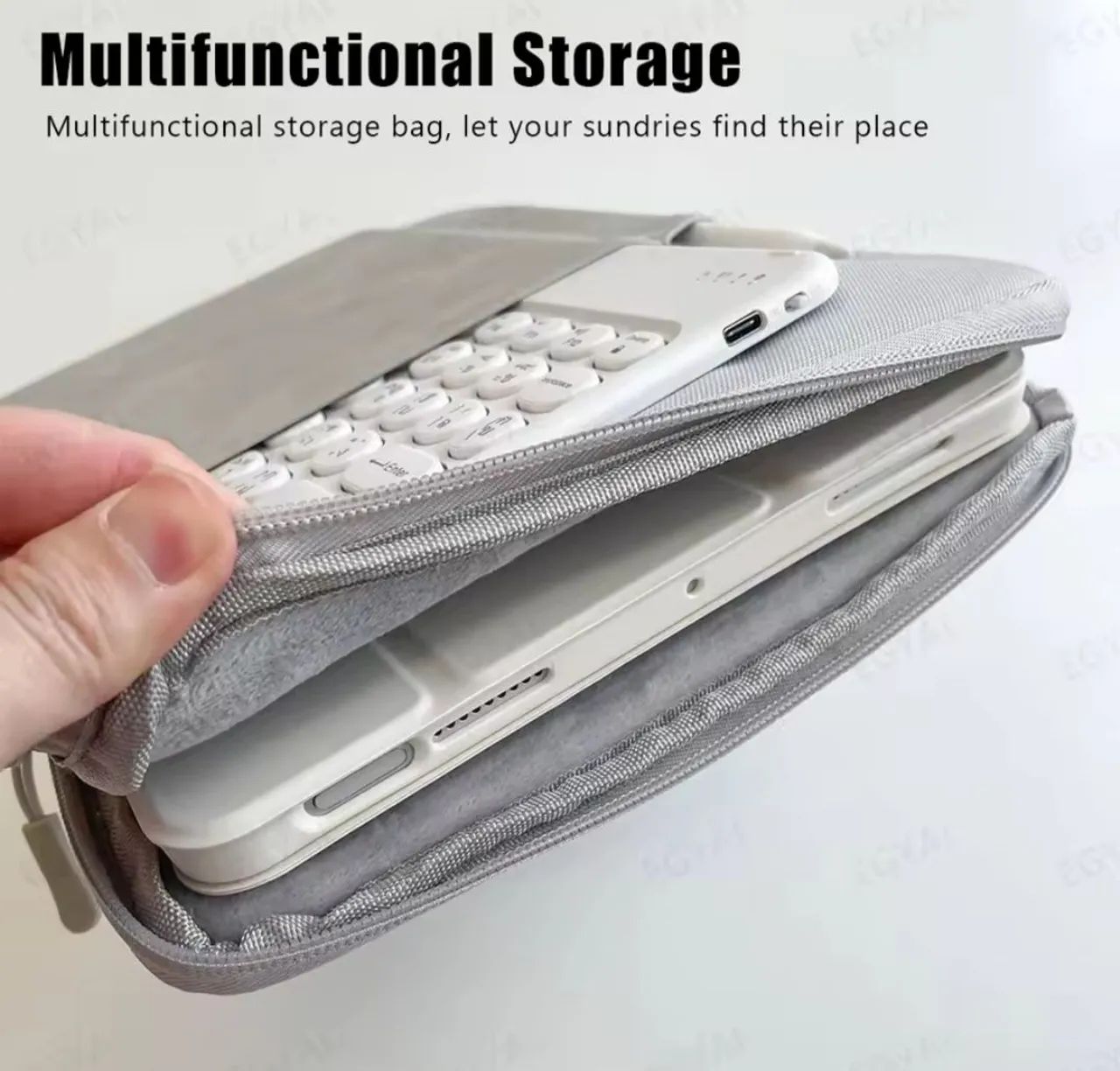 Bolsa para Tablet 11' Polegadas proteção (Cinza) - Foto 4