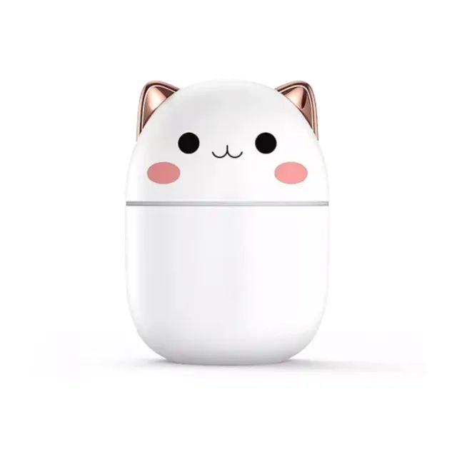 Mini Umidificador de Ar com LED Gatinho 250ml BM071 - B-MAX  cod: 4096