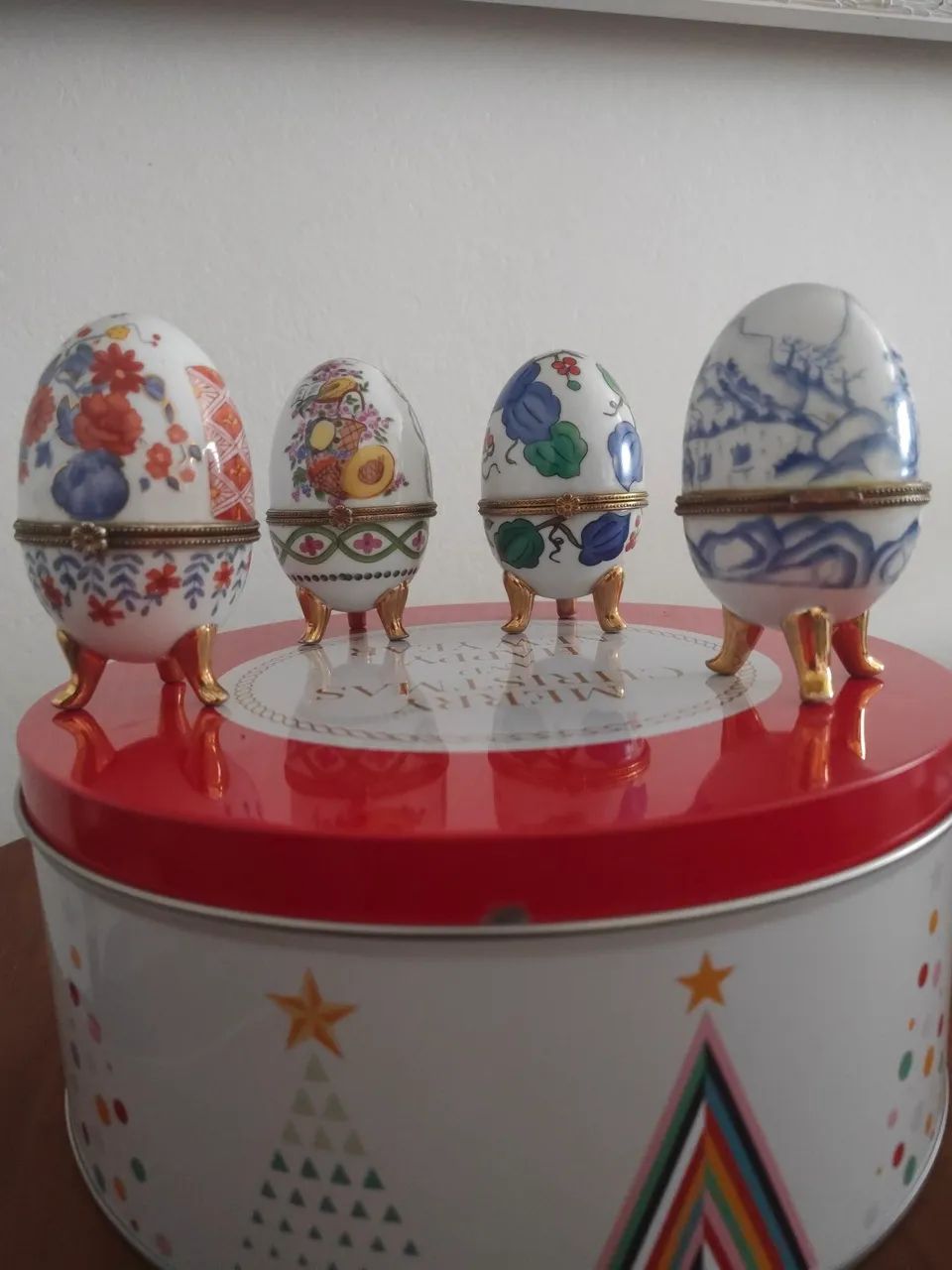 Caixa de bijoux em forma de Ovos Decorativos - Foto 2