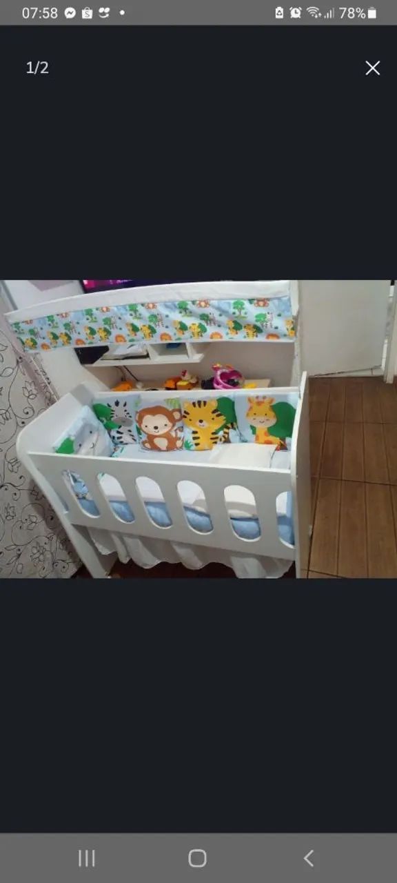 Berço Infantil com Mosquiteiro - Foto 3