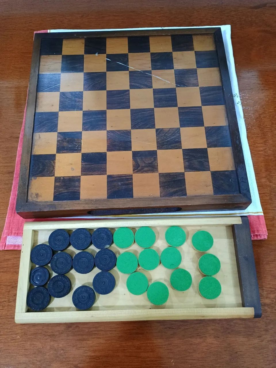 Jogo de dama antigo. - Foto 3