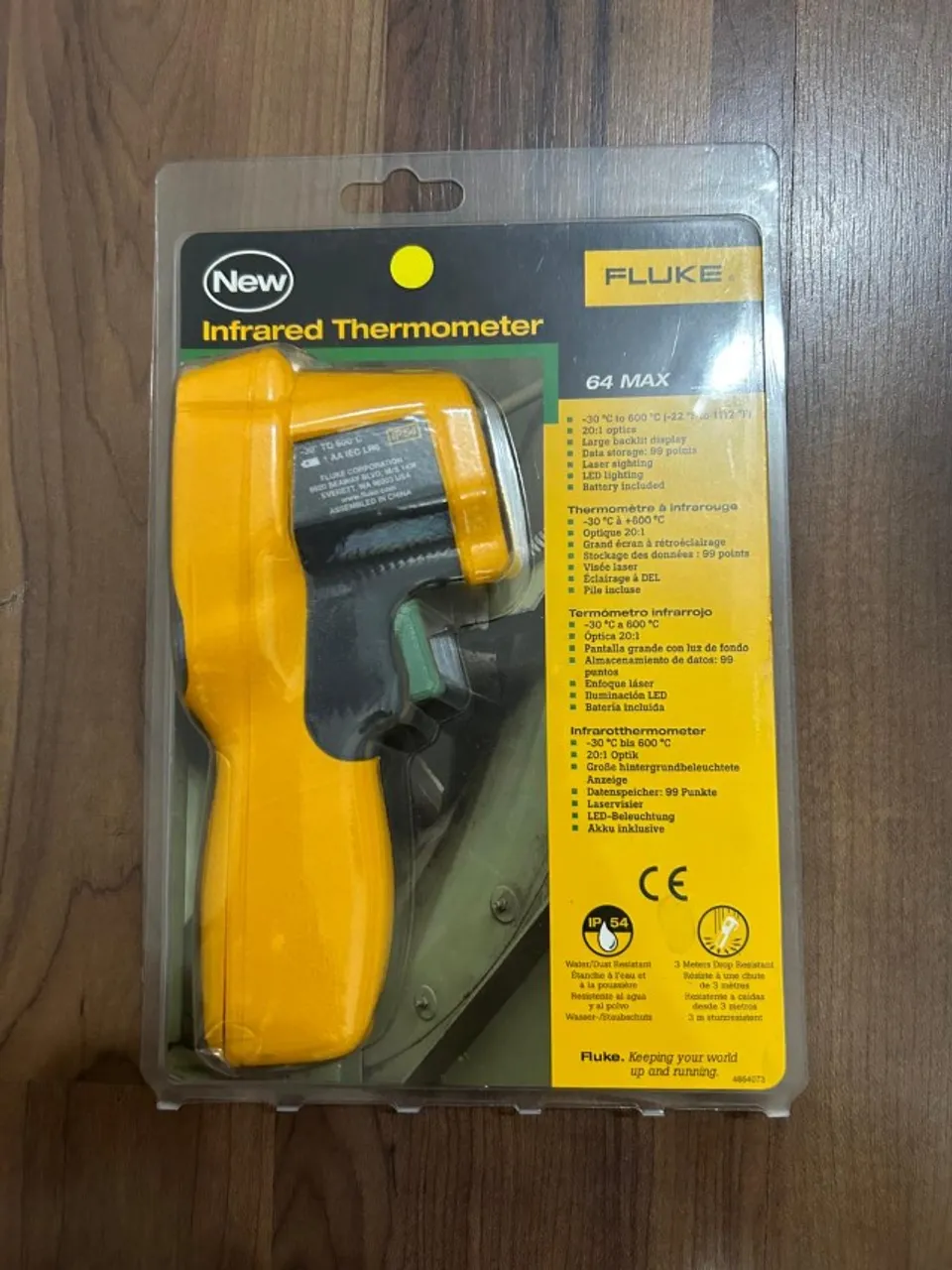 Medidor de Temperatura (Piromêtro) Lases Fluke 64 Max - Novo