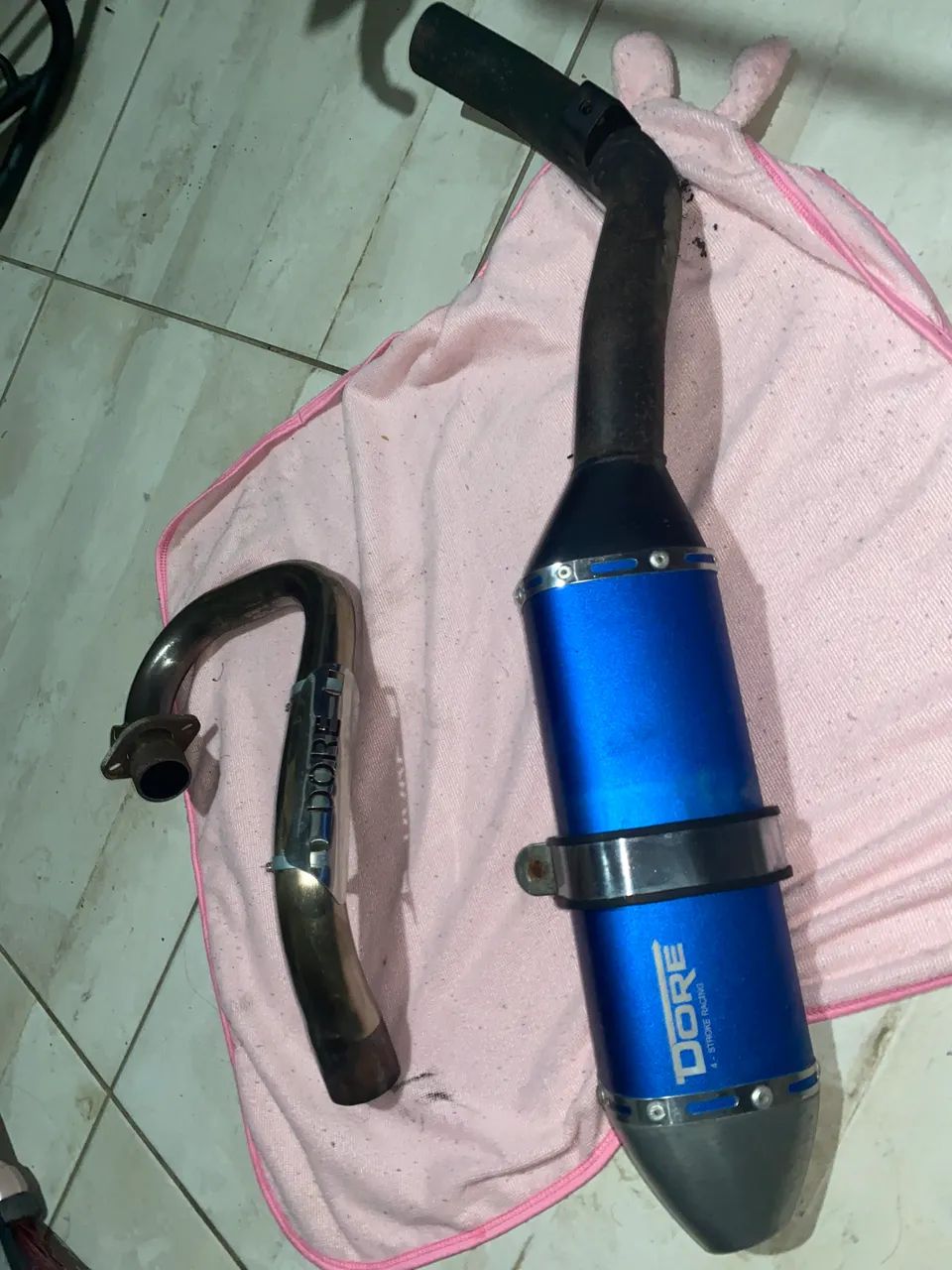 Vendo Escapamento Dore XRE 300 - Azul