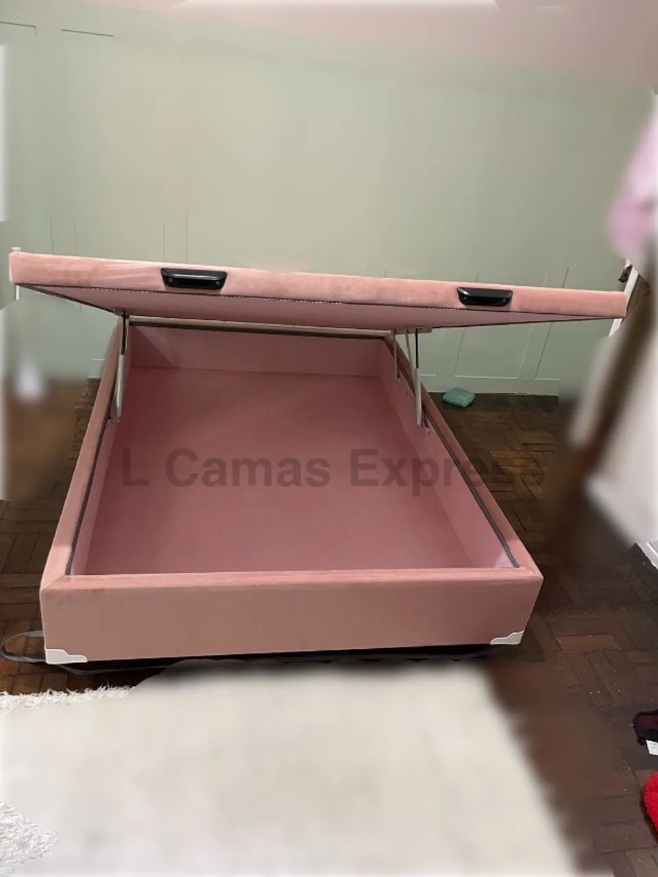 Base de Cama Baú Casal Pavia Rosa