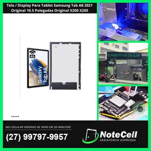 Tela / Display Para Tablet Samsung Tab A8 2021 Original 10.5 Polegadas Original X200 X205 