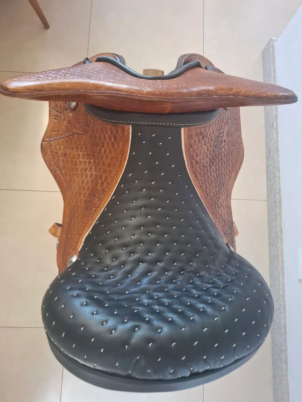 Arreio para montaria feito em couro legítimo  - Foto 4