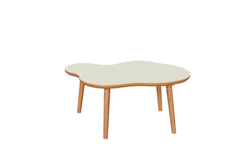 Conjunto de Duas Mesas de Centro Orgânica 100% MDF. - Foto 2