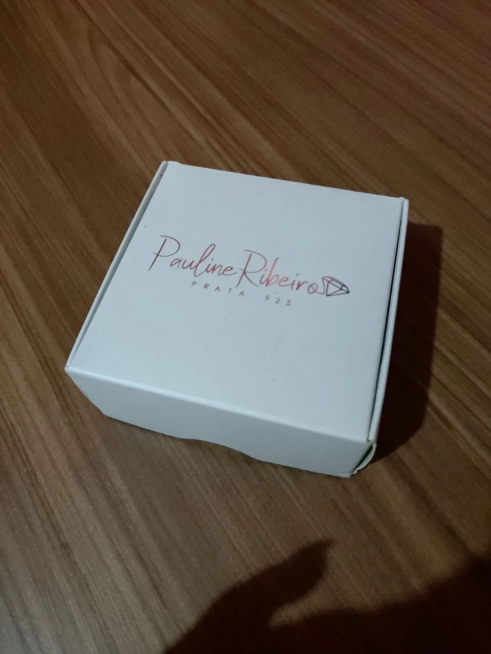 Conjunto de colar e brincos com pedra vermelha Prata 925 - Foto 4