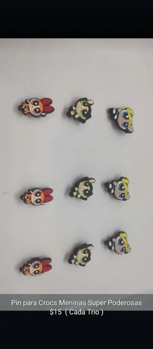 Pingentes para Crocs - Powerpuff Girls