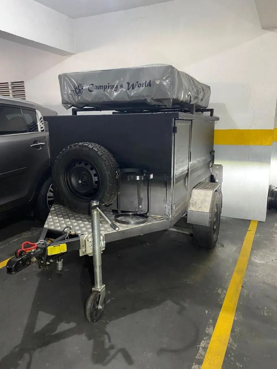 Carreta de Camping COMPACTA E PRÁTICA !!!