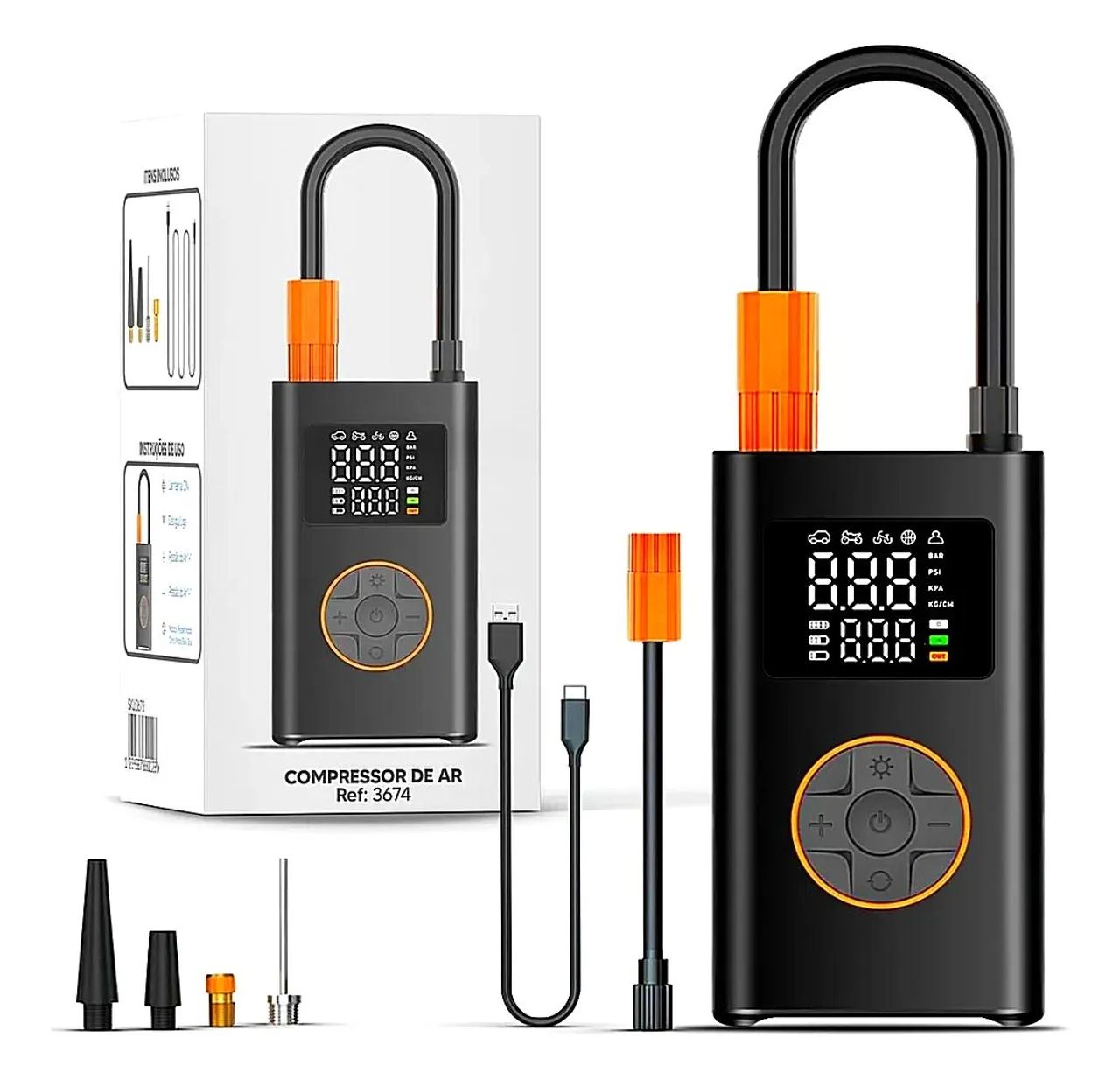 Mini compressor de ar portátil 