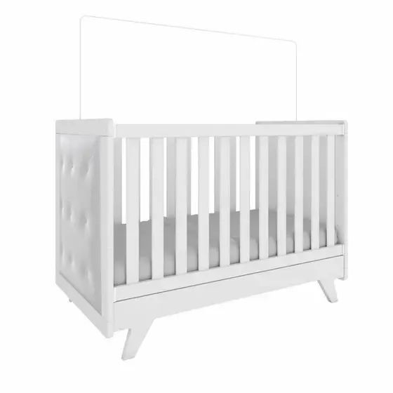Berço Cama Americano Retrô 100% MDF, Com Captone - Peroba - Foto 5