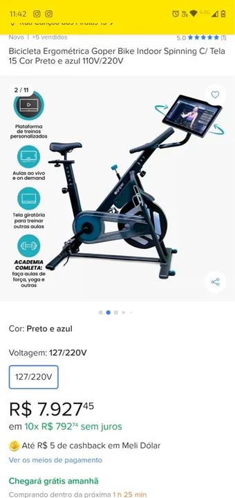 Bicicleta ergométrica  - Foto 3