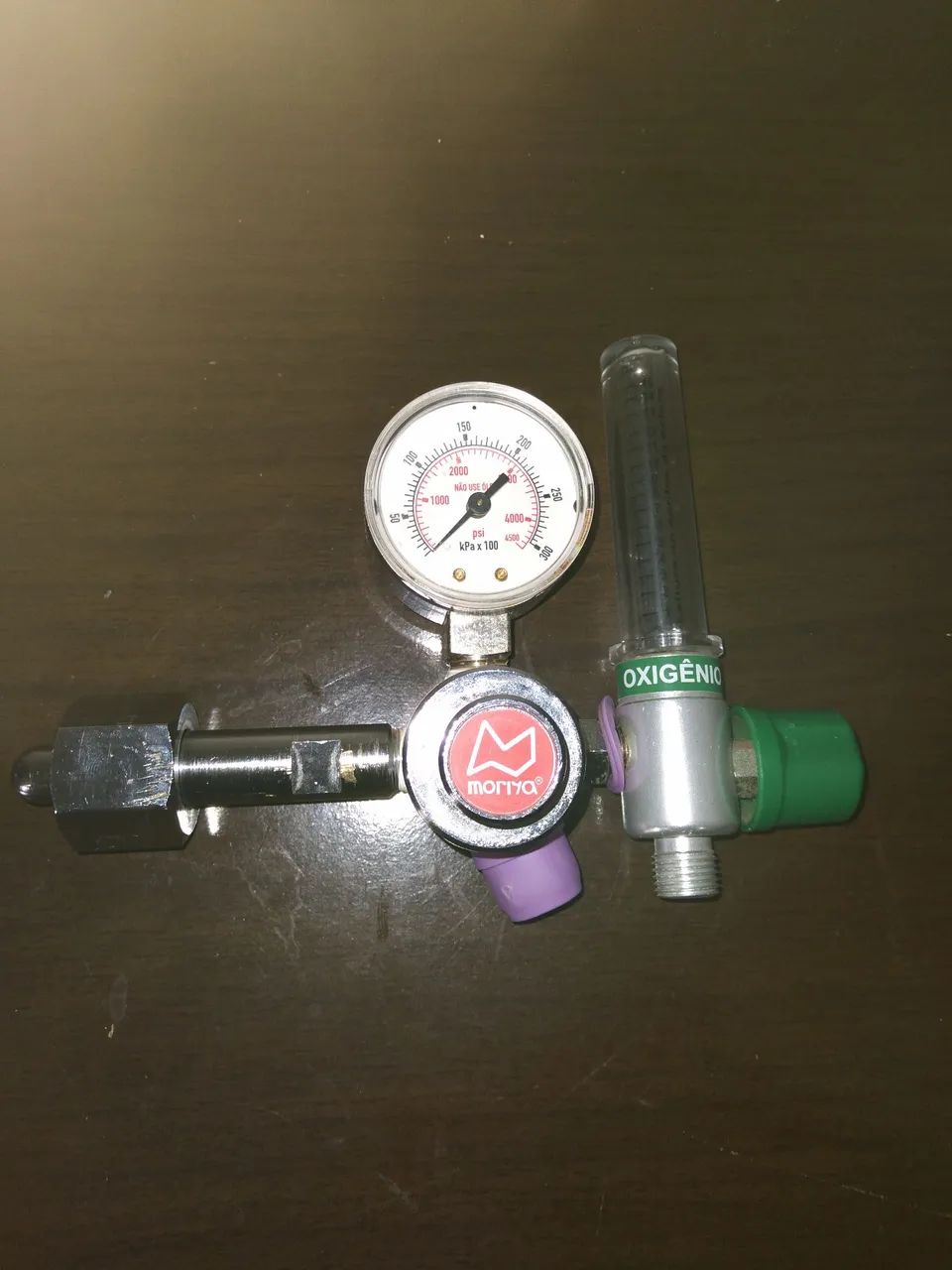 Manômetro para Oxigênio + fluxometro 