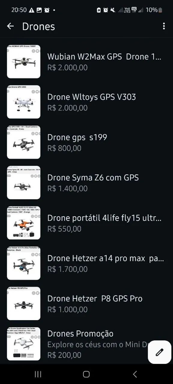 Drones Jacaraú Aparti 170$