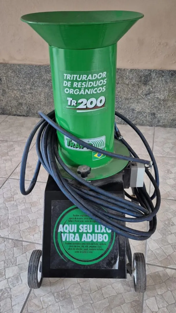 Triturador de Resíduos Orgânicos TR 200 - Transforme seu lixo em adubo!