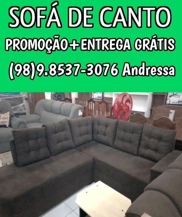 Sofá de Canto - Promoção + Entrega Grátis
