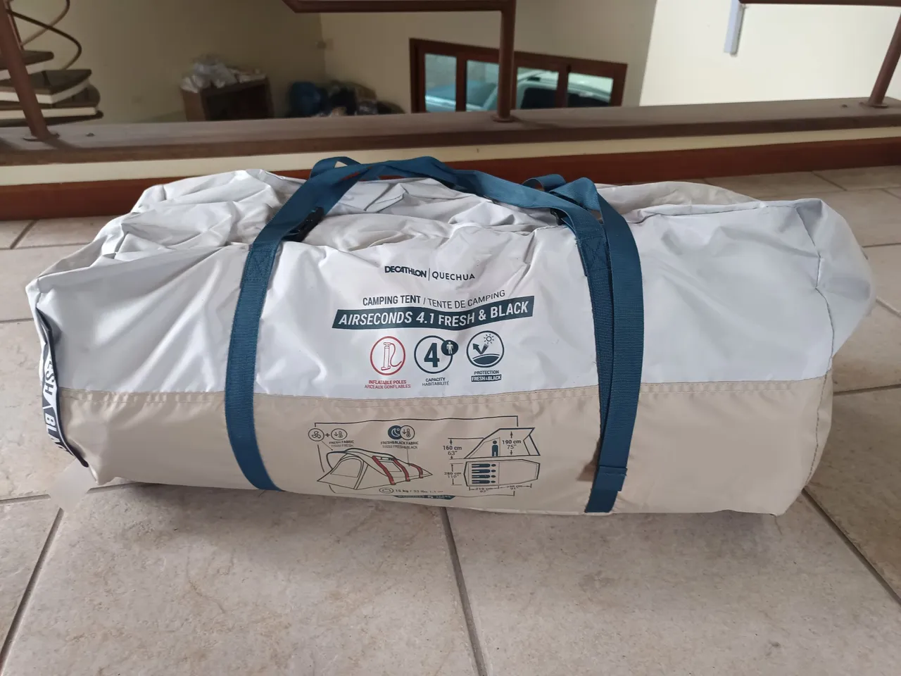 Barraca Quechua Air Seconds 4.1 Fresh & Black